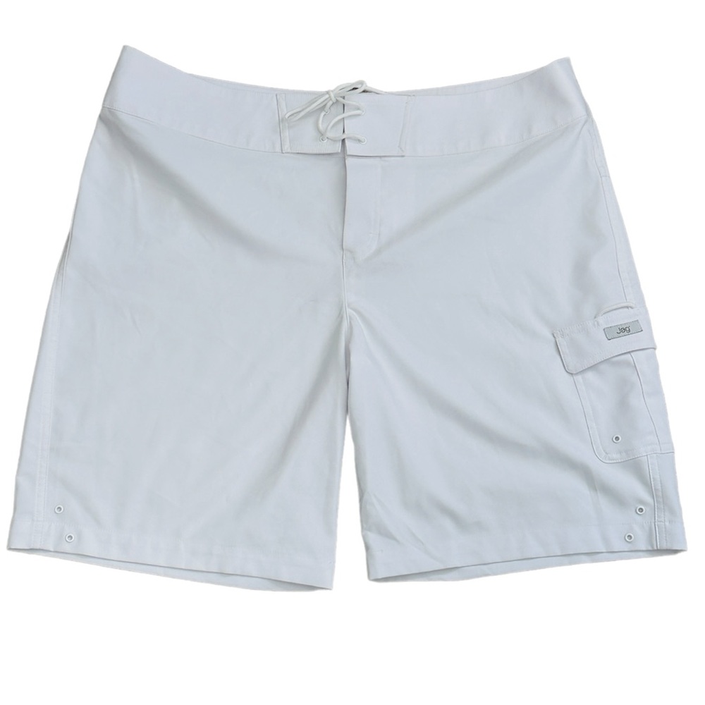 Jag Mens White Board Shorts Size XL